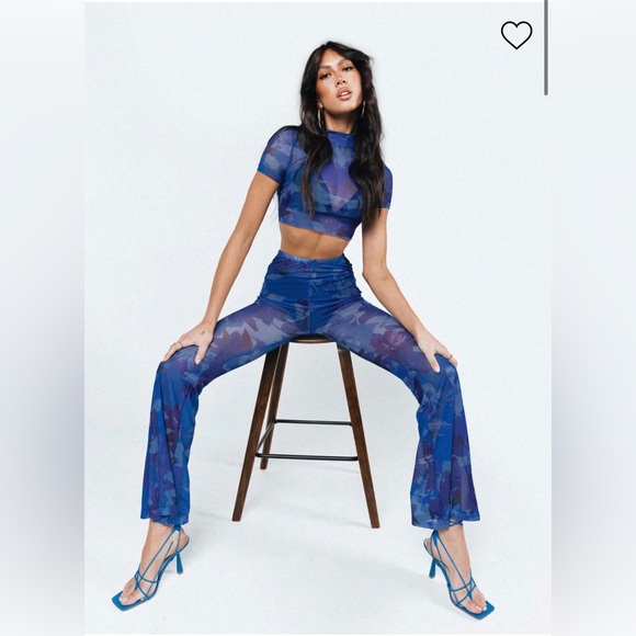 Blue Mesh Set - Princess Polly - Picture 3 of 4